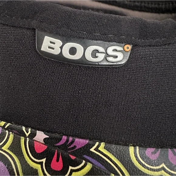 Women’s BOGS Size 10 Classic Short May Purple Floral Print Boots - Picture 6 of 7